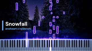 Snowfall  øneheart x reidenshi  Piano Tutorial [upl. by Nosloc795]