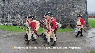 livinghistory Marching out of Ft Ticonderoga [upl. by Stanway]