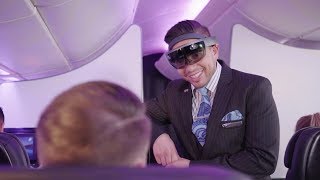 Microsoft HoloLens Inflight at Air New Zealand [upl. by Huston]