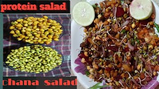 protein salad chana salad food helthyfood [upl. by Adnilema]