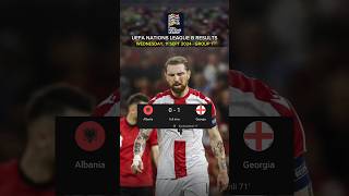 Albania vs Georgia  UEFA Nations League Results [upl. by Harrus979]