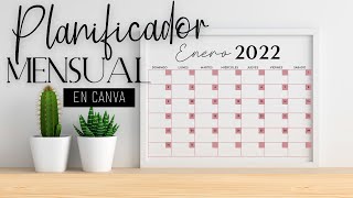 Cómo hacer un calendario mensual con Canva  Nuevo elemento TABLAS [upl. by Ellemac292]