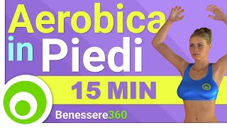 Lezione di Aerobica di 15 Minuti Esercizi Cardio per Perdere Peso [upl. by Aber383]