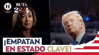 ¿Cómo van las elecciones en EU Kamala Harris y Trump van en empate técnico [upl. by Ebarta]