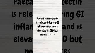 Faecal calprotectin in IBD  MRCP  shorts inflammatoryboweldisease crohns ulcerativecolitis [upl. by Yusuk207]