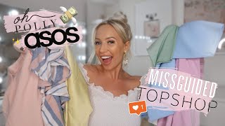 HUGE SS19 TRYON HAUL ASOS TOPSHOP OH POLLY  MORE [upl. by Iva]