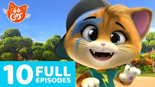 44 Cats  10 Full Episodes 🐈🐾  Meowtiful Compilation from Season 1 [upl. by Ayhdiv72]