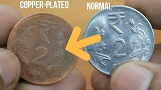 How to Copper Plate a Coin at Home  Experiment By Blade XYZ  Hindi [upl. by Kremer]