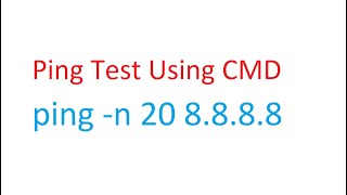 Method 2  Ping Test Using CMD Windows 10  Packet Loss Test  CMD Ping Test Google Server [upl. by Ahsirpac575]