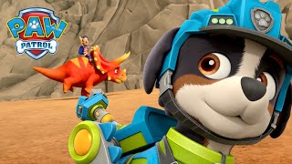 Dino Rescue Pups save the Turbots from a Triceratops  PAW Patrol  Cartoons for Kids Compilation [upl. by Ataner162]