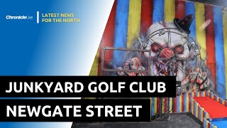 Look inside the Junkyard Golf Club in Newcastle [upl. by Eirod]