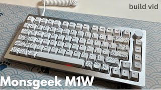 monsgeek m1w unboxing and building CARSON [upl. by Clift432]