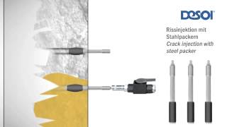 Rissinjektion mit Stahlpackern [upl. by Anyr]