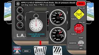 LAB Test  Air Brake Check  PreTrip Inspection  CDL Class A [upl. by Christyna]