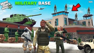 I Joined Military And Turned Franklins House Into A Secret Military Base In GTA 5 [upl. by Aynad786]