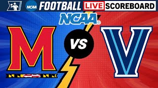 Maryland Terrapins vs Villanova Wildcats  NCAA Football Live Scoreboard [upl. by Assila]