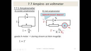 elektriciteit  elektrische schakelingen ampèremeter en voltmeter [upl. by Iba]