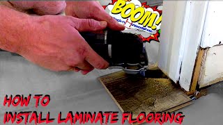 How to Install Laminate Floor on Concrete [upl. by Cooperman592]