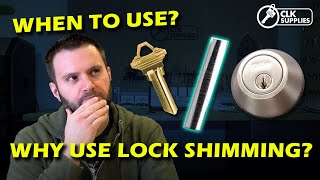 Shim a Lock Technique When and Why to Use It in Locksmithing [upl. by Ettedualc]