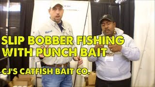 Slip Bobber Fishing  Catfishing With Slip Corks Using Punch Bait [upl. by Kiah138]