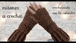 Guantes sin dedos o mitones de crochet paso a paso [upl. by Lennon]