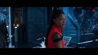 Black Panther 2018 Everett Ross meets Shuri HD [upl. by Eimmaj36]