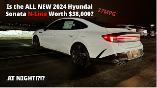 NIGHT REVIEW 2024 Hyundai Sonata Better Looking Than the New Camry [upl. by Gnof]