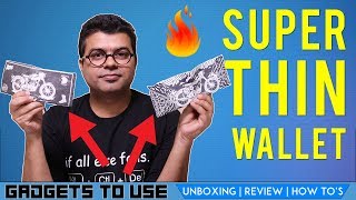 Supervek Ultra Thin Wallet Unboxing and Quick Review Aka Fiber Paper Wallet [upl. by Hamilah]