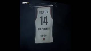 Dirk Nowitzki gets his jersey retired by Germany LEGEND 🇩🇪 [upl. by Ennyletak]