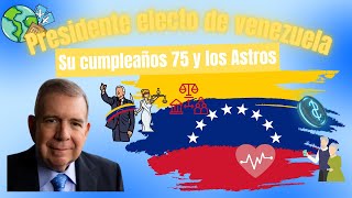 Retorno solar o cumpleaños del Presidente electo de venezuela2024 Edmundo González Urrutia [upl. by Korman]