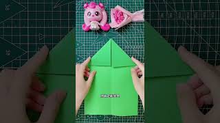 Flat head paper airplane paper airplane parentchild craft origami tutorial handmade origami [upl. by Beesley]