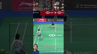 Amazing badminton🏸 trick shot of Yamaguchi [upl. by Chickie]