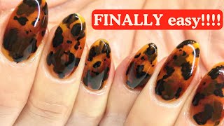 TORTOISESHELL NAIL ART TUTORIAL [upl. by Paza]