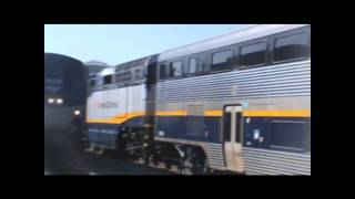 RARE An Amtrak California Capital Corridor Cab Car With an EBell in Emeryville [upl. by Lough]