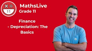 Grade 11  Finance depreciation the basics [upl. by Luigi]