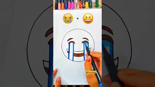 😭😆  Guess the mixed emoji Satisfying Art 🧐 shorts emoji art laughoutloud [upl. by Drofliw]