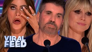 Simon Cowell Left Speechless During Emotional Audition On Americas Got Talent 2023 [upl. by Ayirp822]