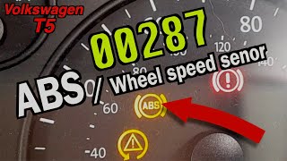 Changing ABSwheel speed sensor on a VW T5 [upl. by Adaven758]