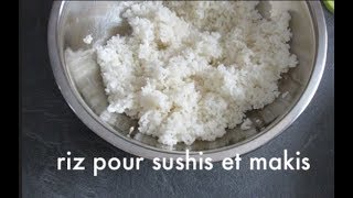 Comment préparer du riz pour sushis et makis [upl. by Annairoc480]