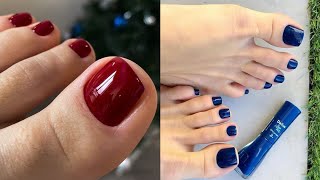 Classy and elegant looks of toe nails fashion ideas Fresh done pedicure colors for ladies of 2024 [upl. by Bej]