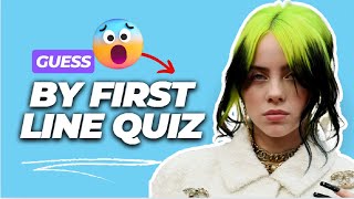 Billie Eilish Songs By First Line Quiz [upl. by Reggi]