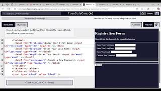 Learn HTML Forms by Building a Registration Form Step 21 on Freedcamp [upl. by Lowson860]