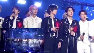 TXT Beomgyu reacts to seeing aespa Winter on the screen at KBS Gayo [upl. by Niliram887]