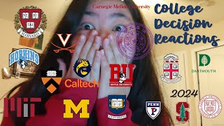 COLLEGE DECISION REACTIONS 2024 [upl. by Annaeoj]