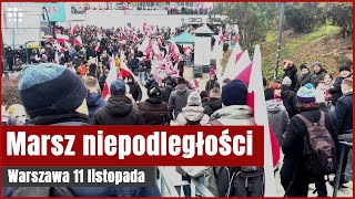 Marsz Niepodległości w Warszawie Zbierają się tłumy [upl. by Belinda115]