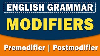 Modifiers  Premodifier amp Postmodifier  English Grammar  Home Revise [upl. by Bergren]