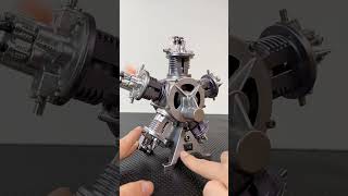 TECHING 5Cylinder Radial Engine Model Kit Enginediyshop enginediy engine Teching radial fyp [upl. by Briano]