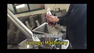 Pepper ginger garlic crushing machine spice coffee chilli corn cocoa grinding machine [upl. by Piwowar325]