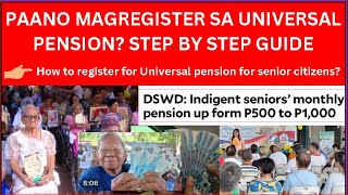 SENIOR CITIZENS PAANO MAGREGISTER SA UNIVERSAL PENSION STEP BY STEP GUIDE [upl. by Enilekcaj]