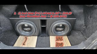 2 12 Inch Skar Audio EVL Subwoofers Bass Demo  1200 RMS [upl. by Olleina793]